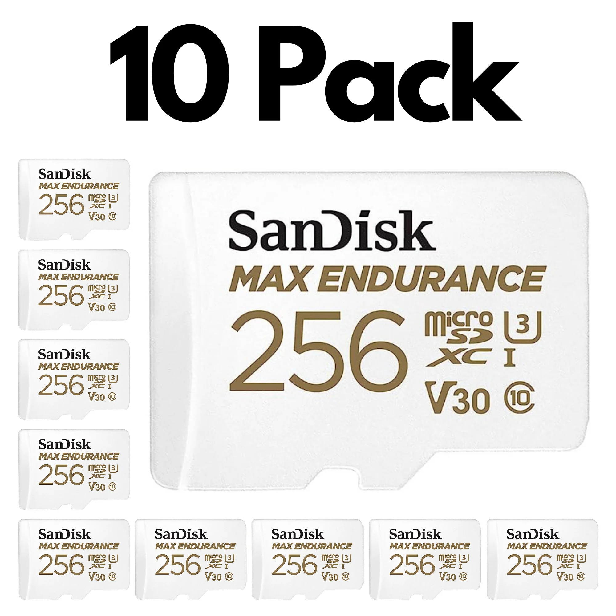 10 Pack SanDisk MAX Endurance microSDXC UHS-I Memory Card with SD Adapter – U3, C10, V30 - Image 9