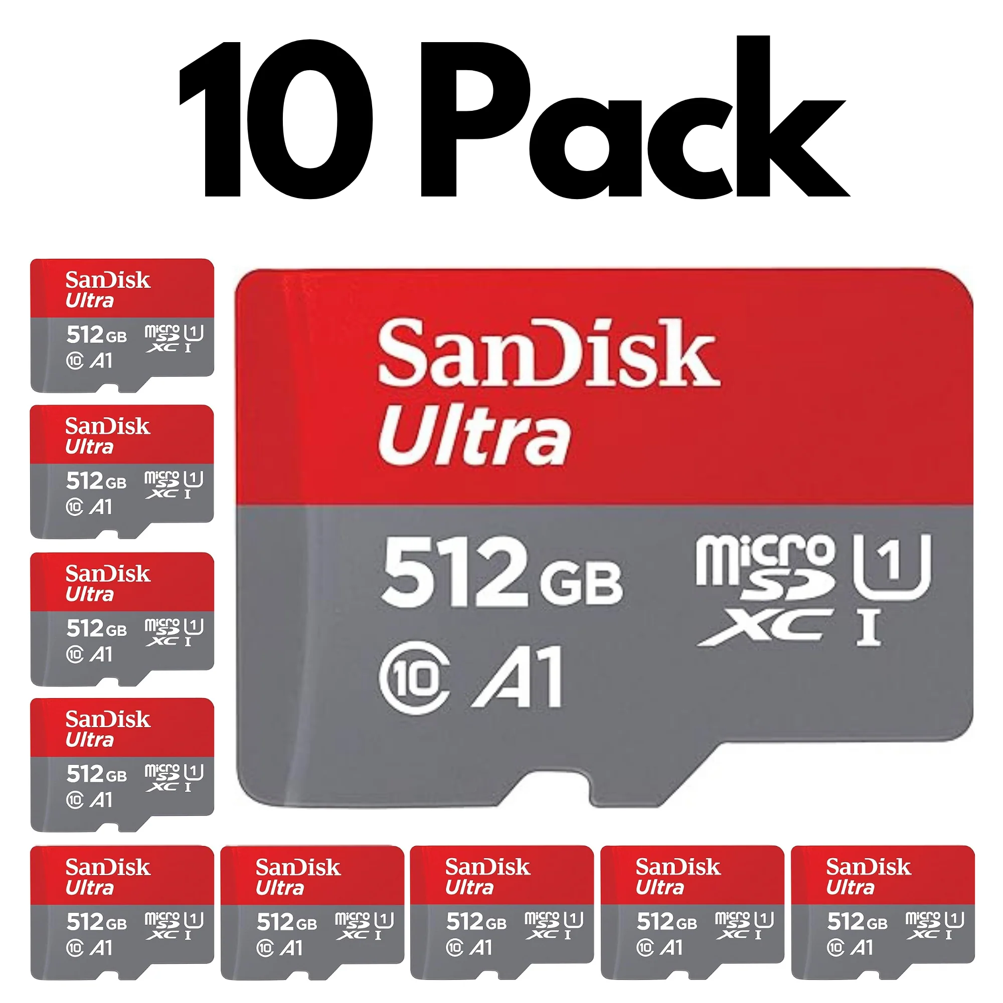 10 Pack SanDisk Ultra microSDXC UHS-I Memory Card with SD Adapter – C10, A1, Full HD - Image 26