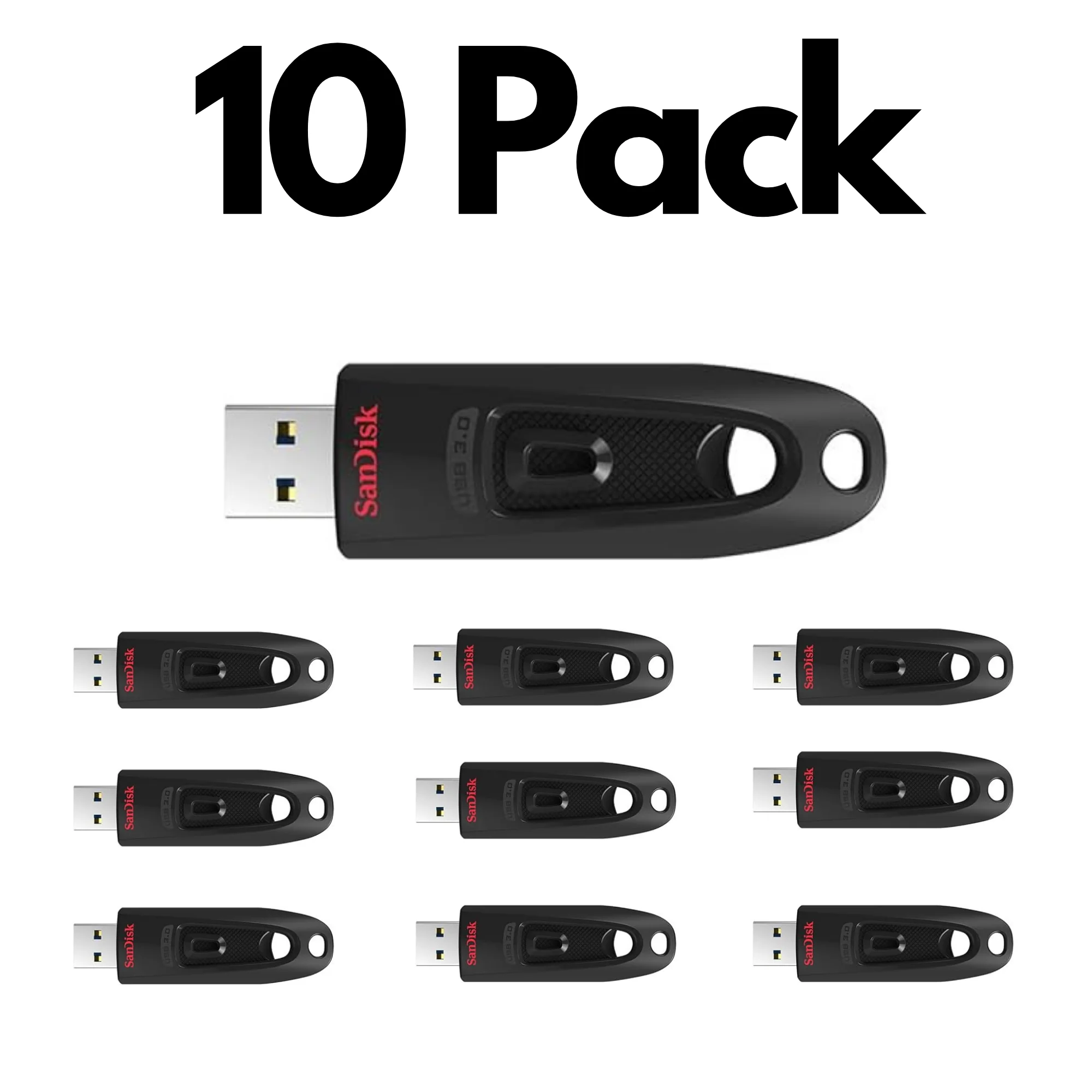 10 Pack SanDisk Ultra USB 3.0, Bulk Flash Drives for Fast File Transfers, Storage and Everyday Use - Image 6
