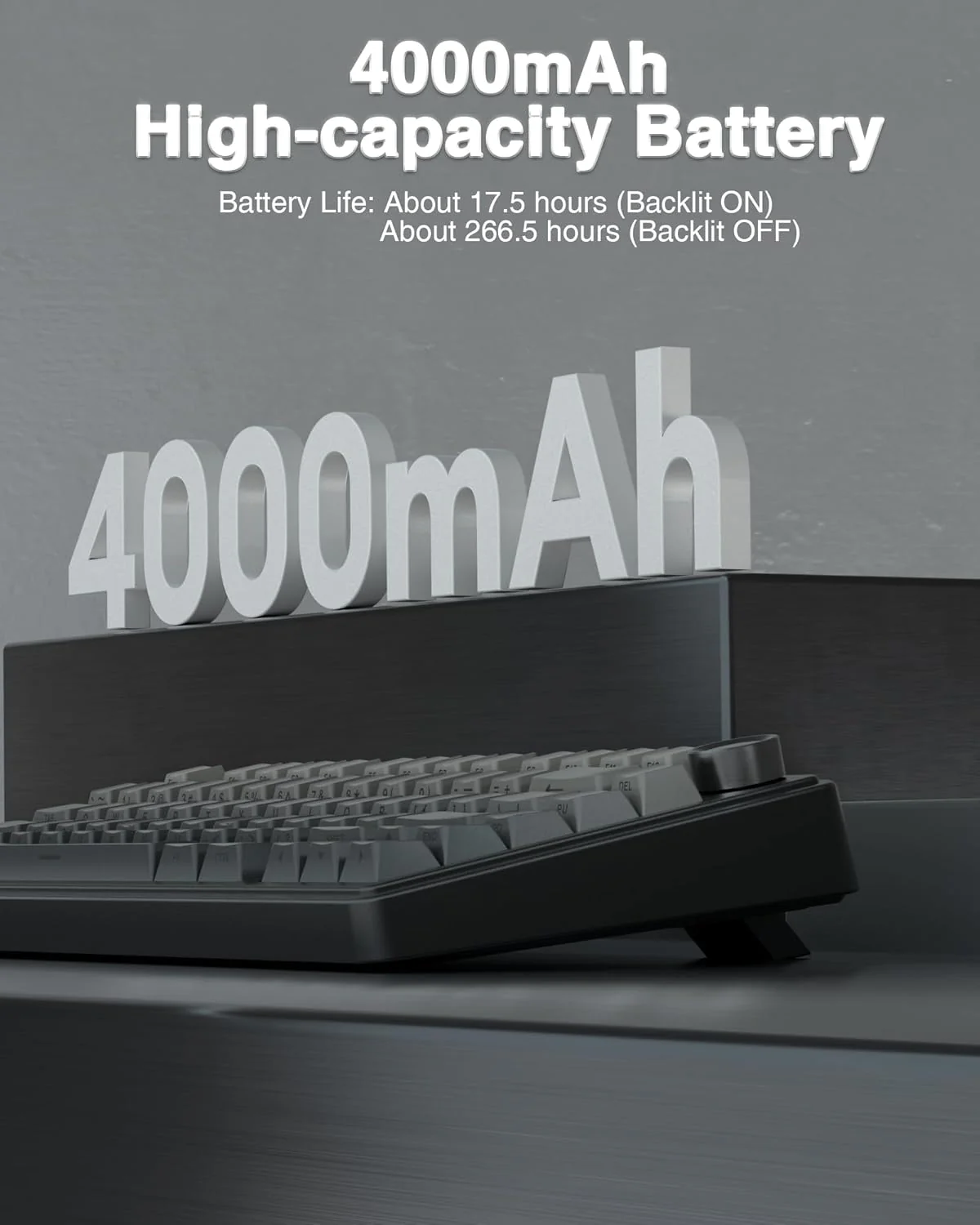 AULA F75 Pro Wireless, Mechanical Gaming Keyboard 75% Hot-Swappable RGB with Multifunction Knob - Image 7