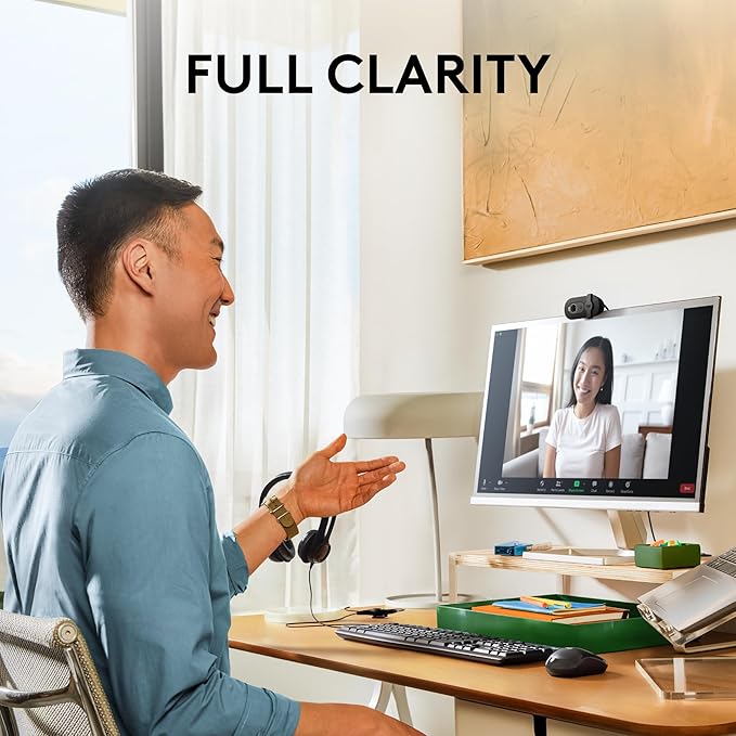 Logitech Brio 101 Full HD 1080p, Webcam for Meetings, Streaming and Video Calls on PC and Laptops - Image 7