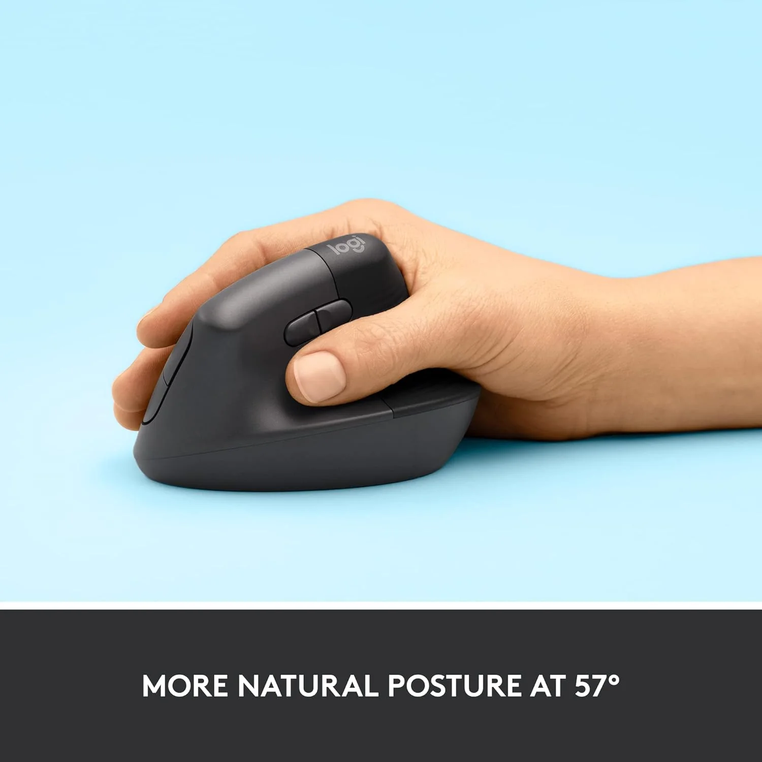 Logitech Lift Vertical Ergonomic Wireless Mouse for PC and Mac - Image 6