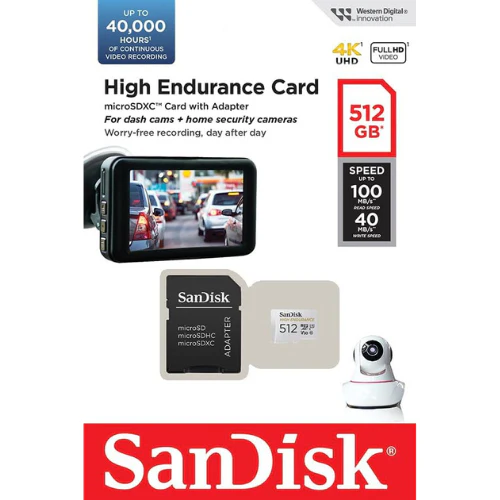 SanDisk High Endurance Video microSDXC UHS-I Memory Card with SD Adapter – U3, C10, V30, 4K UHD - Image 13
