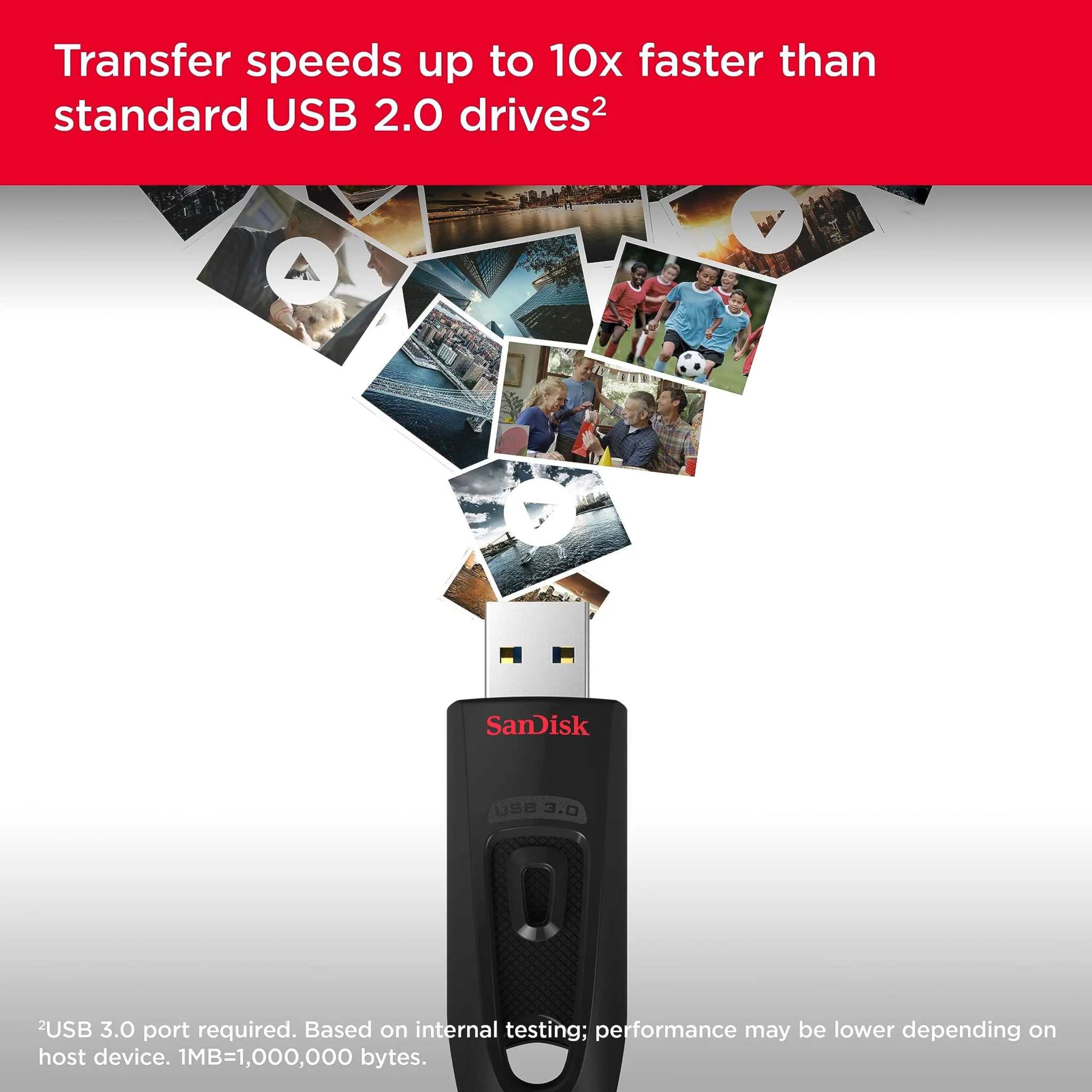 SanDisk Ultra USB 3.0, Flash Drive for Fast File Transfers, Reliable Storage and Everyday Data Use - Image 3